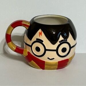 Harry Potter Chibi Ceramic Mug Gryffindor Scarf Red Yellow Cup Wizard Gift